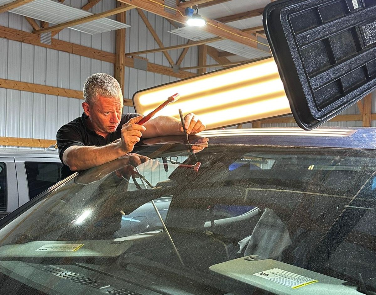 hail damage repair service near Riverside